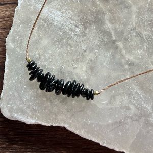 Soulku black tourmaline 16 inch necklace
